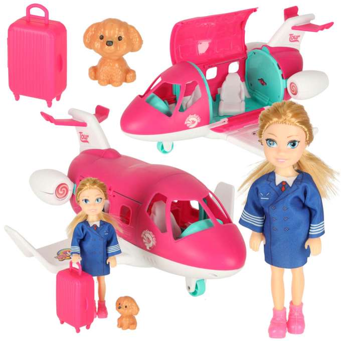 Aeroplane for dolls stewardess accessories