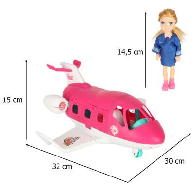 Aeroplane for dolls stewardess accessories