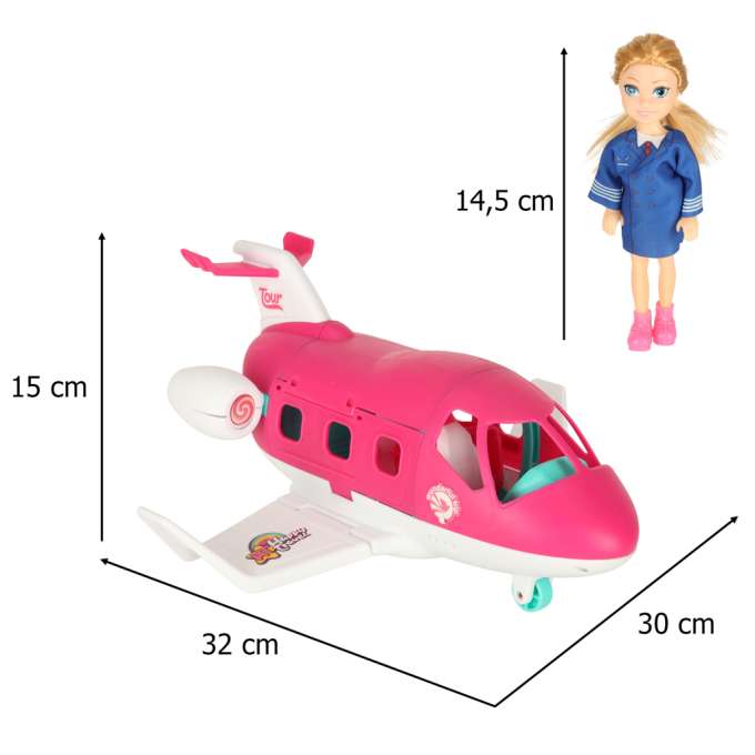 Aeroplane for dolls stewardess accessories