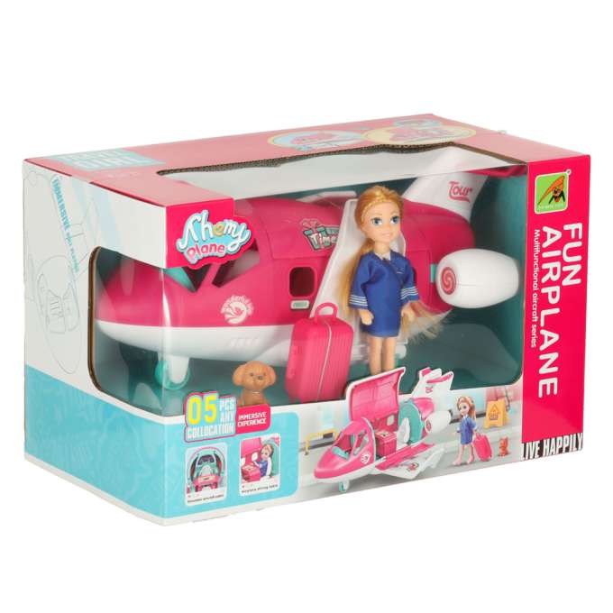 Aeroplane for dolls stewardess accessories