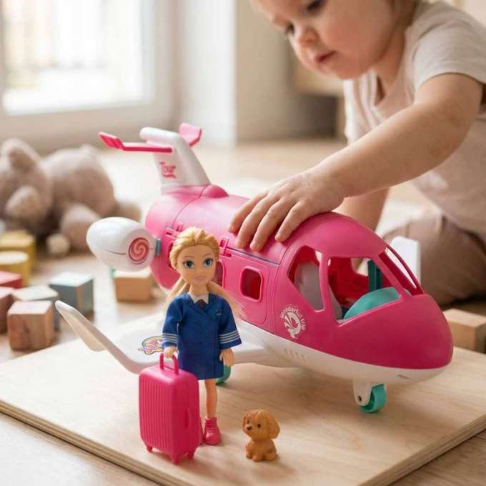 Aeroplane for dolls stewardess accessories