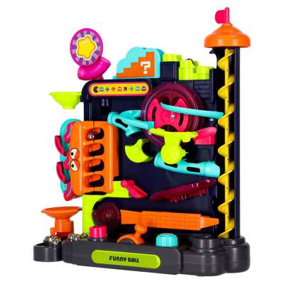 Ball obstacle course for balls arcade toy