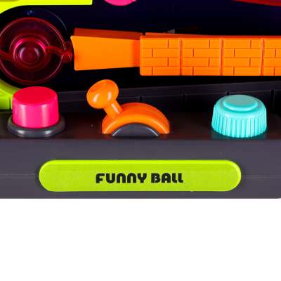 Ball obstacle course for balls arcade toy