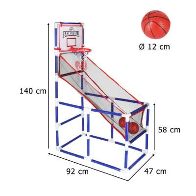 Basketball arcade game 2 balls pump