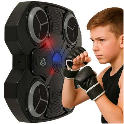 Boxing shield training wall trainer music LED lights USB