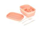 Breakfast lunchbox split 1900ml pink 6