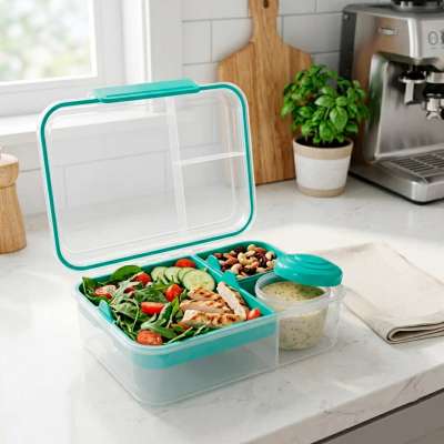 Breakfast lunchbox split 2200ml mint