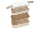 Breakfast lunchbox split 750ml beige 6