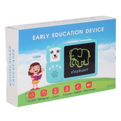 Card reader for learning English vocabulary fade 8.5'' fiche blue