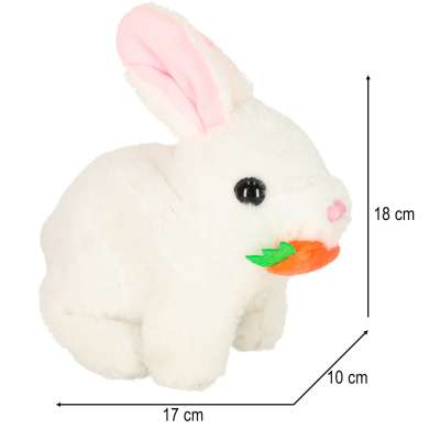 Carrot bunny rabbit walks wiggles ears