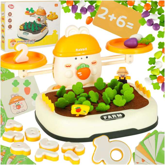 Carrot field family board game for children