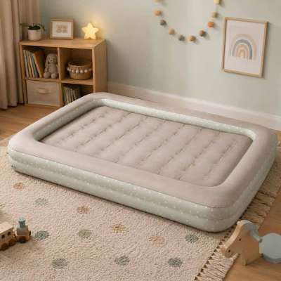 Children's bed inflatable mattress for sleeping travel pump 140 cm x 90 cm