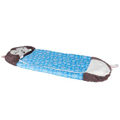 Children's hiking sleeping bag 135x50cm blue