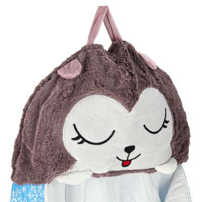 Children's hiking sleeping bag 135x50cm blue