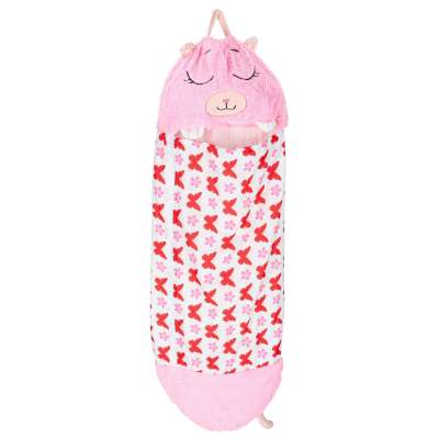 Children's hiking sleeping bag 135x50cm pink