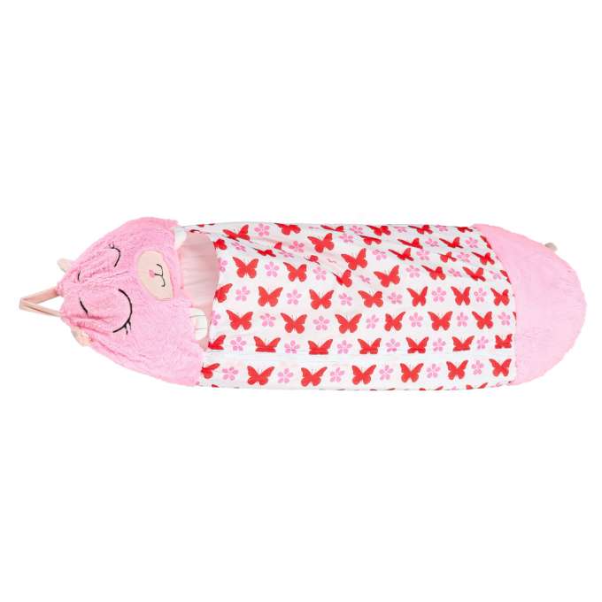 Children's hiking sleeping bag 135x50cm pink