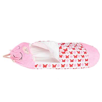 Children's hiking sleeping bag 135x50cm pink
