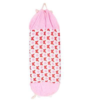 Children's hiking sleeping bag 135x50cm pink