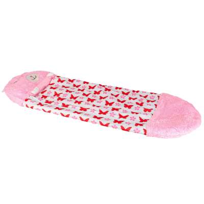 Children's hiking sleeping bag 135x50cm pink