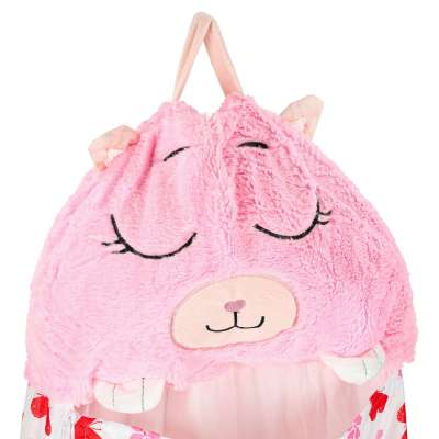 Children's hiking sleeping bag 135x50cm pink