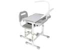 Children's school desk adjustable chair LED lamp USB grey 3