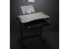 Children's school desk adjustable chair LED lamp USB grey 11