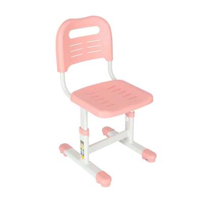 Children's school desk adjustable chair LED lamp USB pink