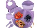 Children's silicone utensils 8 el. purple 1