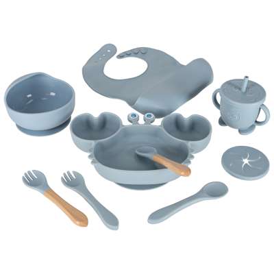 Children's silicone utensils crab zest 9el niebi