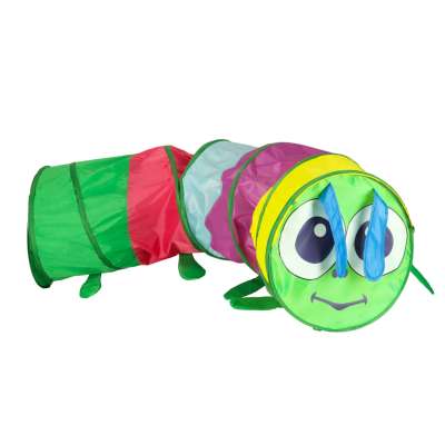 Children's tunnel tent garden track self-folding home garden large folding caterpillar