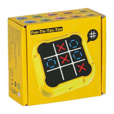 Circle and crosses electronic game blue