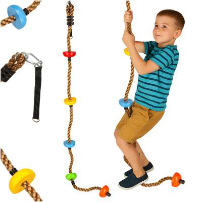 Climbing rope swing climbing rope with platform knots 200cm