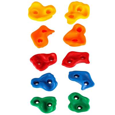 Climbing stones children's climbing frames colourful 10 pcs + screws