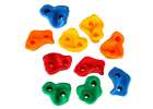 Climbing stones children's climbing frames colourful 10 pcs + screws 4