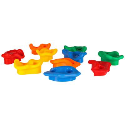 Climbing stones children's climbing frames colourful 10 pcs + screws