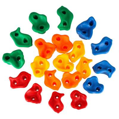 Climbing stones children's climbing frames colourful 20 pcs + screws