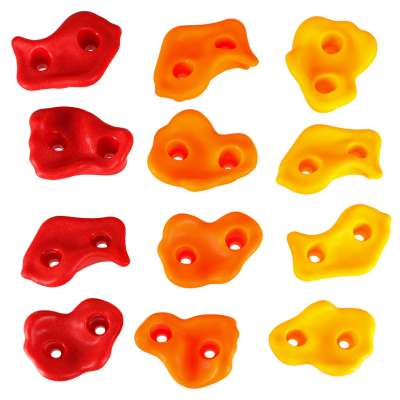 Climbing stones children's climbing frames colourful 20 pcs + screws