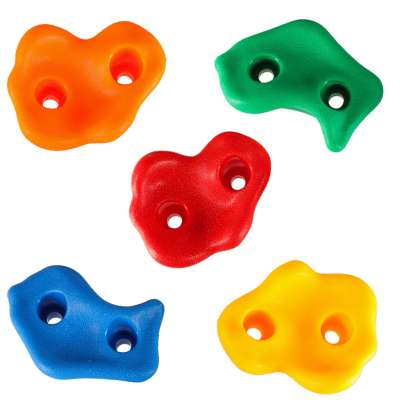 Climbing stones children's climbing frames colourful 20 pcs + screws