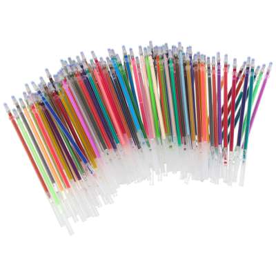 Coloured gel pens in a case 100pcs + 100 caps