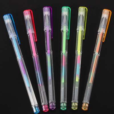 Coloured gel pens in a case 100pcs + 100 caps
