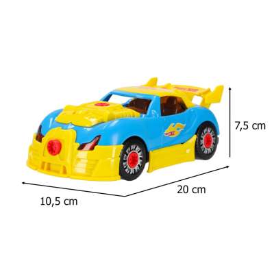 Construction sports car for tuning screwdriver