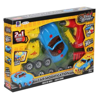 Construction sports car for tuning screwdriver