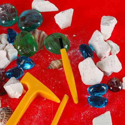 Diamond mine stones excavation accessories archaeological set