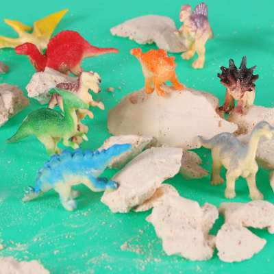 Dinosaurs excavation dinosaur egg 12 figures archaeological set