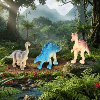 Dinosaurs excavation dinosaur egg 12 figures archaeological set