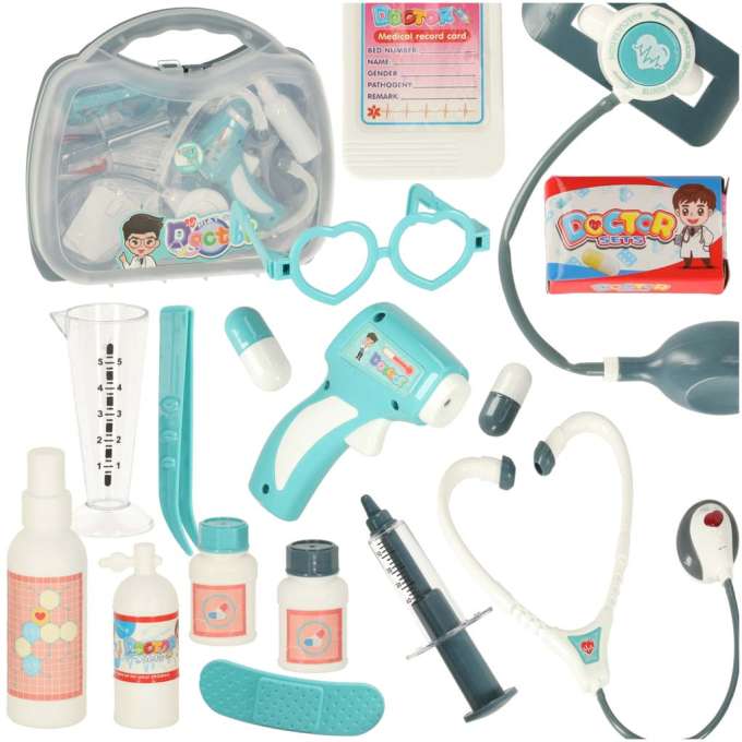 Doctor's kit in a suitcase small doctor light sound - Ikonka