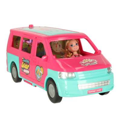 Doll Camper Van Playset with Accessories Doll Pool