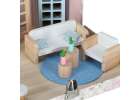 Dollhouse in a suitcase with accesories and wooden furniture 11