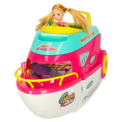 Dolls' boat folding yacht doll accessories
