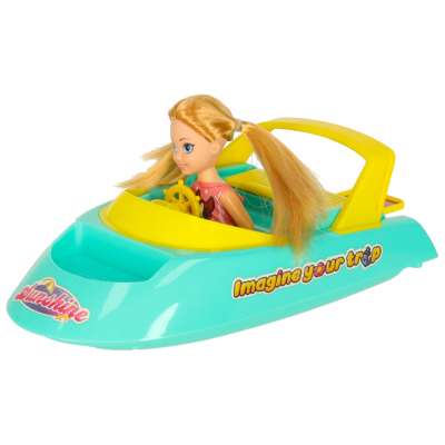 Dolls' boat folding yacht doll accessories